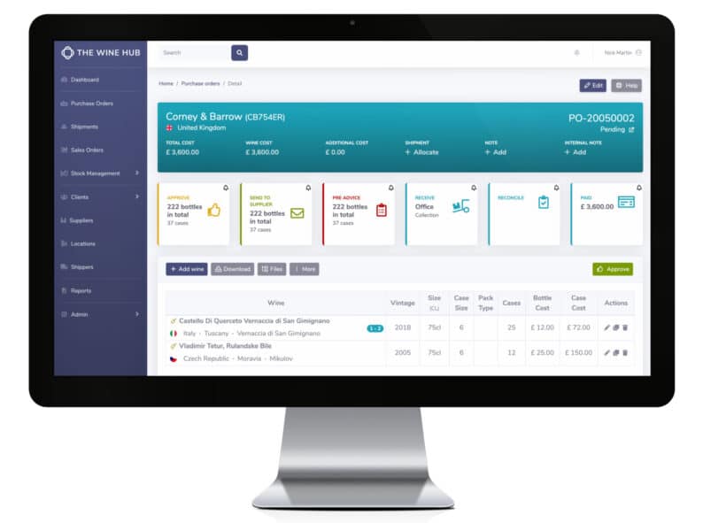 Wine Hub | Wine business management software
