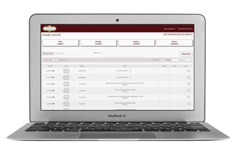 Wine Keep | Warehouse management