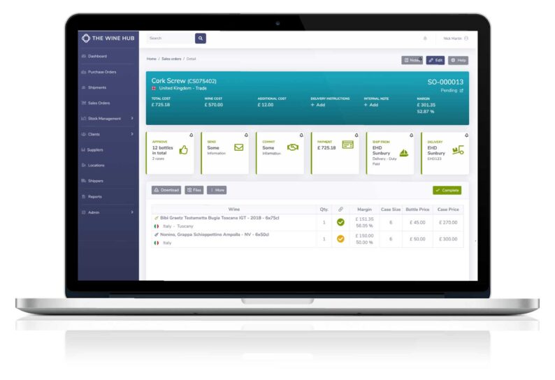 Wine Hub | Wine business management software