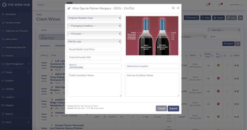 Wine storage inventorying | Wine Hub | Wine business management software | Wine software | Wine Inventory Management Software | Wine eCommerce