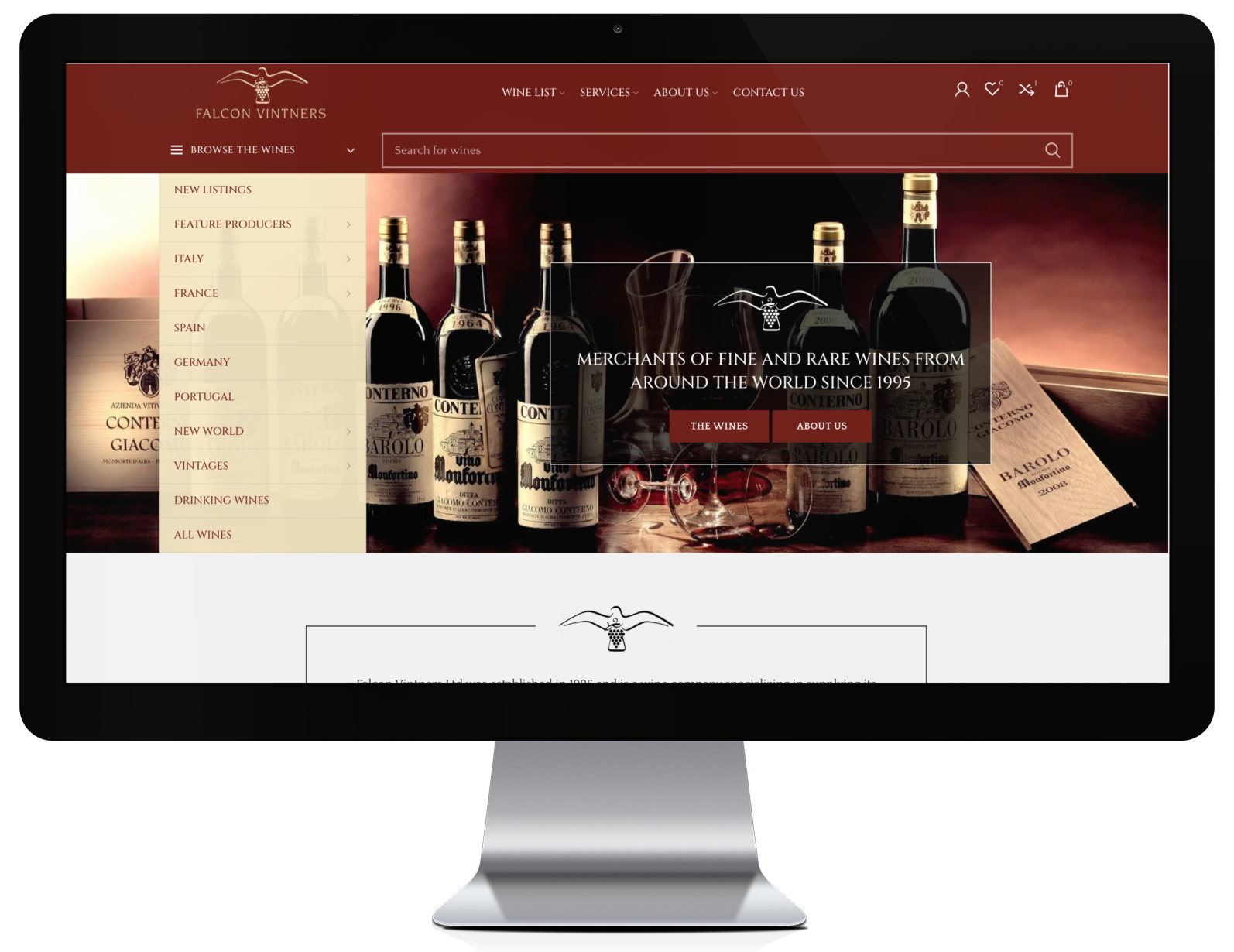 Falcon Vintners | Wine Hub | Wine Inventory Management Software | Wine eCommerce
